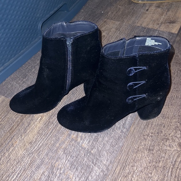 Nine West Khraine Blue Velvet Ankle Booties 8.5 - Picture 4 of 6